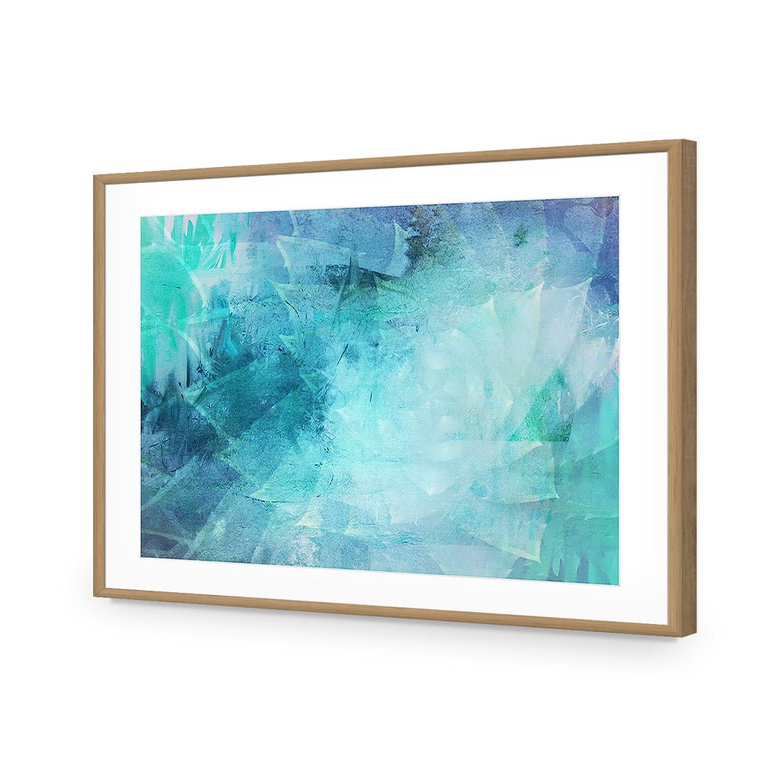 Agave Illusions | Standard Acrylic | Flat Frame With Border | Oak