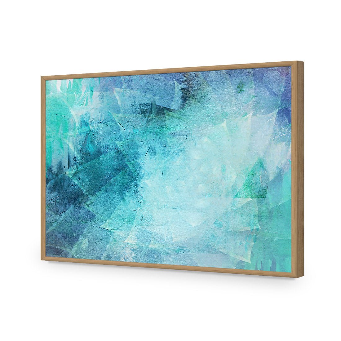 Agave Illusions | Standard Acrylic | Flat Frame No Border | Oak