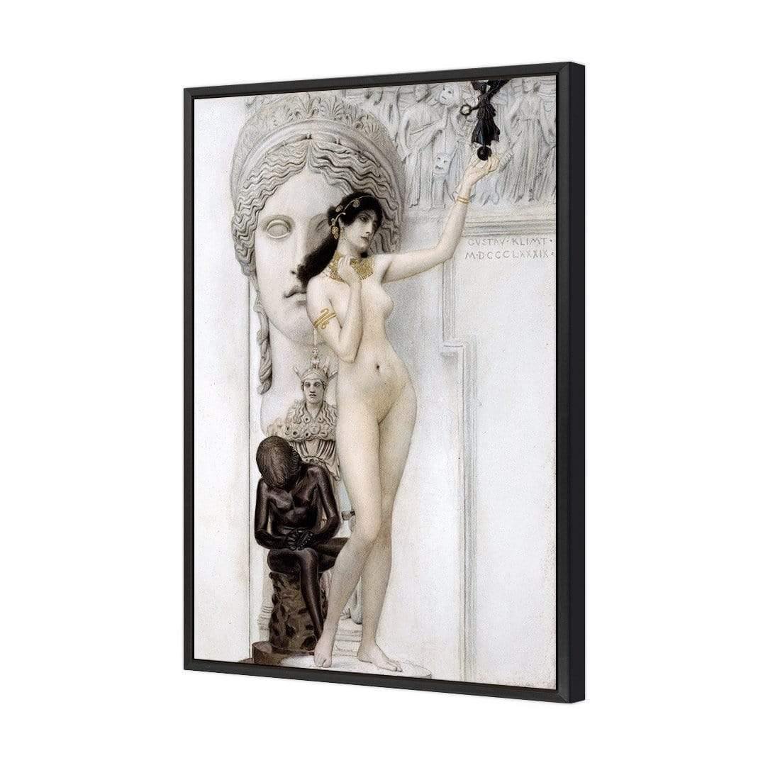 Allegory of Sculpture By Gustav Klimt - Wall Art Designs - 3431_AR_V WAD_CP - MPY - 260 - M - S - S_45x30_S - 1550 - BLK