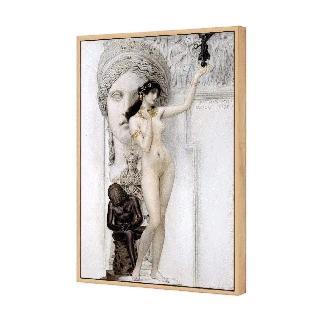 Allegory of Sculpture By Gustav Klimt - Wall Art Designs - 3431_AR_V WAD_CP - MPY - 260 - M - S - S_45x30_S - 1550 - OAK