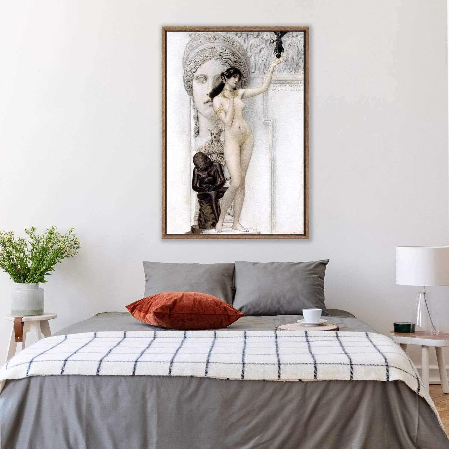 Allegory of Sculpture By Gustav Klimt - Wall Art Designs - 3431_AR_V WAD_CP - MPY - 260 - M - S - S_45x30_NONE