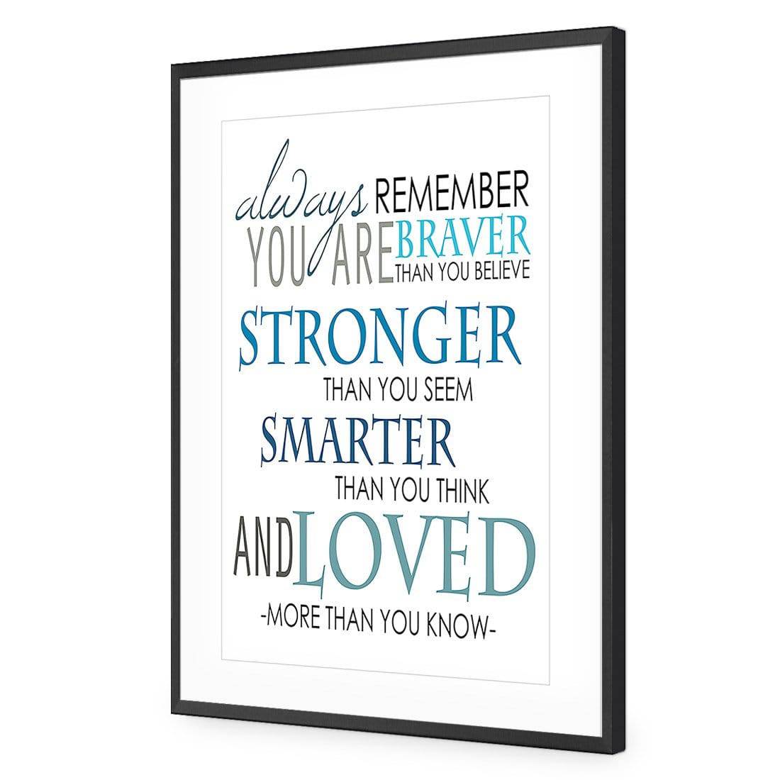 Always Remember | Standard Acrylic | Flat Frame With Border | Black