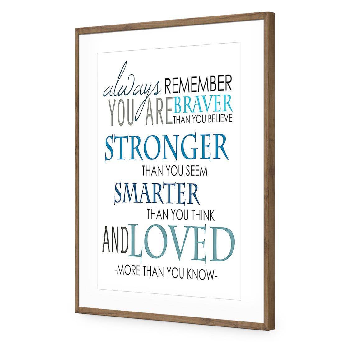 Always Remember | Standard Acrylic | Flat Frame With Border | Natural