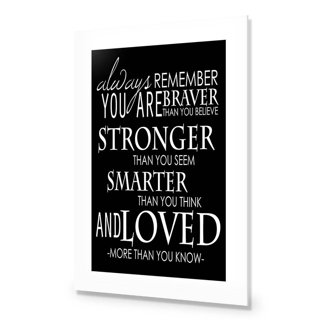Always Remember, B&W | Standard Acrylic | No Frame With Border