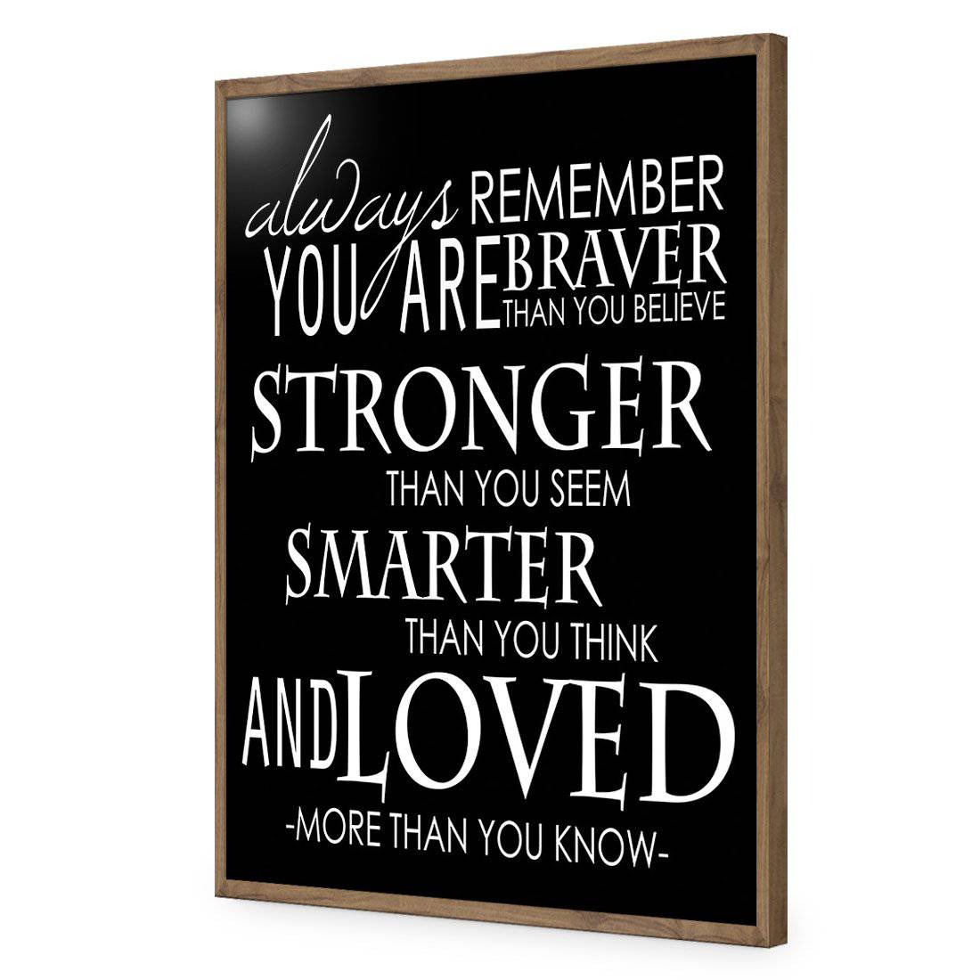 Always Remember, B&W | Standard Acrylic | Flat Frame No Border | Natural
