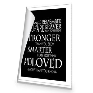 Always Remember, B&W | Standard Canvas | No Frame | Rolled Canvas