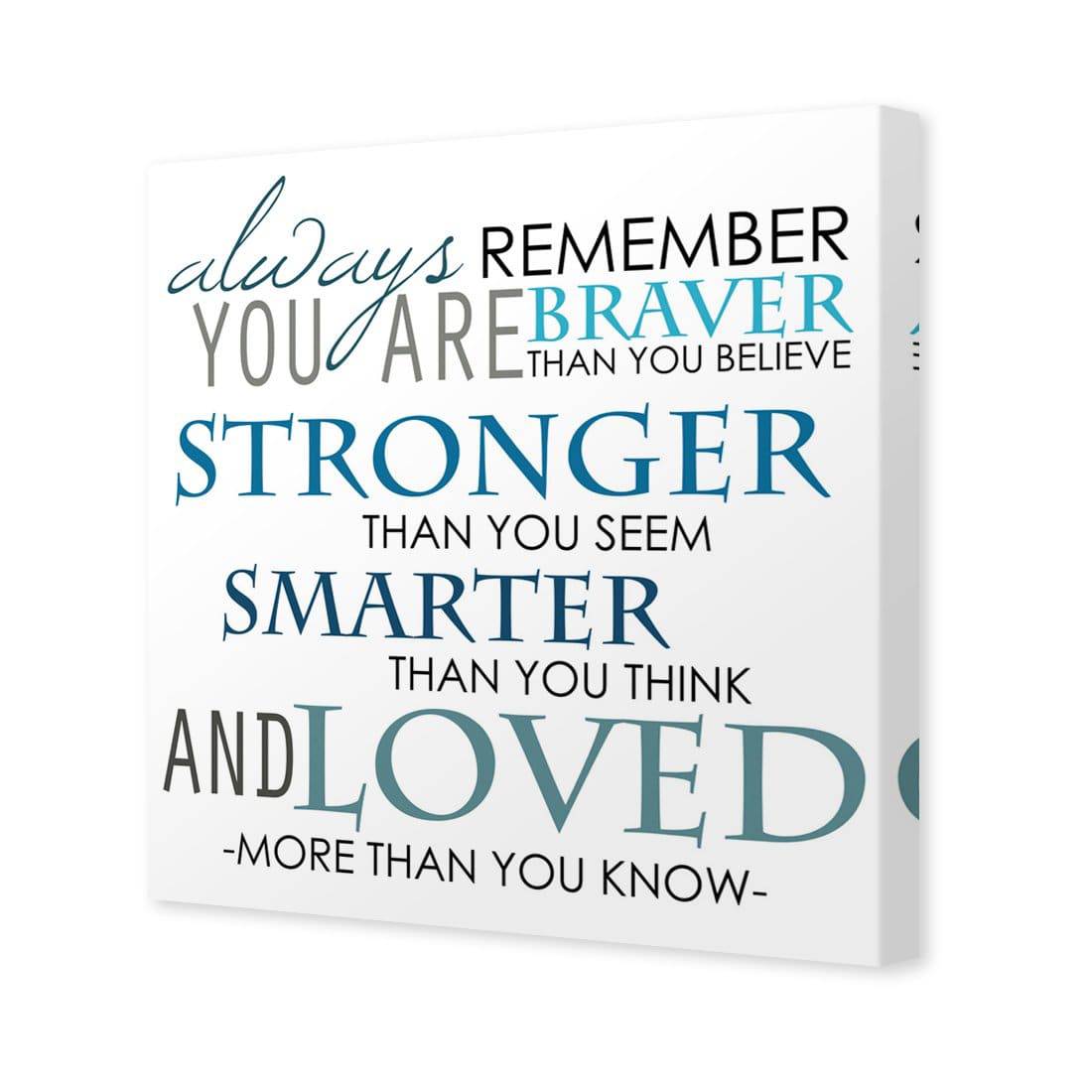 Always Remember, Square Canvas Art - Wall Art Designs - 2040_AS_Q WAD_CP - MPY - 260 - M - S - S_30x30_NONE