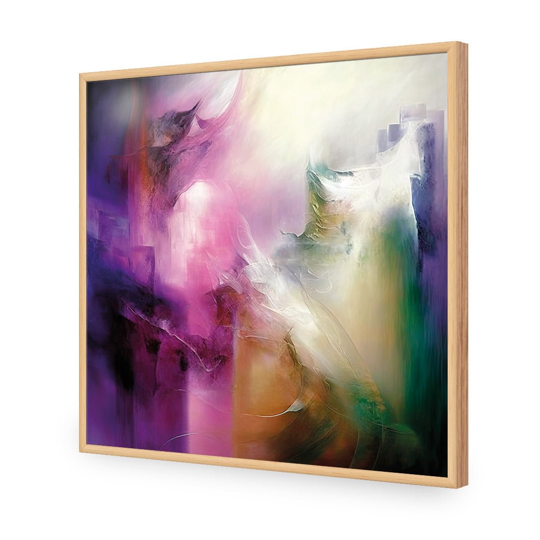 Amethyst Emerald Collision - Wall Art Designs - WB_100636_AS_Q CAF_AP - 030 - EDG_37x37_S - 2538 - OAK