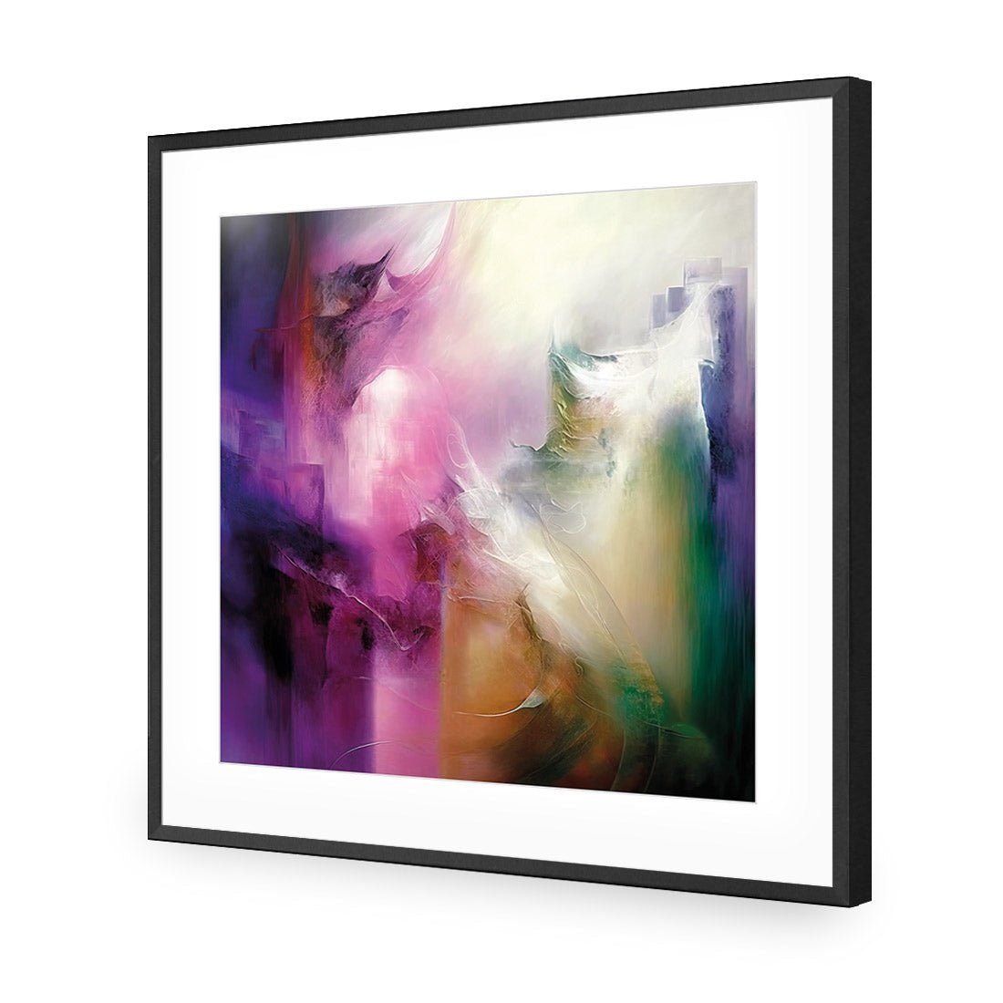 Amethyst Emerald Collision - Wall Art Designs - WB_100636_AS_Q CAF_AP - 030 - MAT_37x37_S - 2538 - BLK