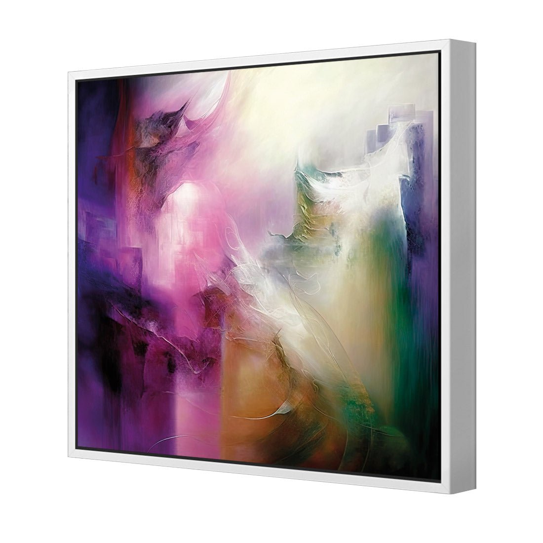 Amethyst Emerald Collision - Wall Art Designs - WB_100636_AS_Q CAF_CP - MPY - 260 - M - S - S_37x37_S - 1550 - WHT