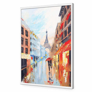 Amour En Pluie | Classic Acrylic | Flat Frame No Border | White
