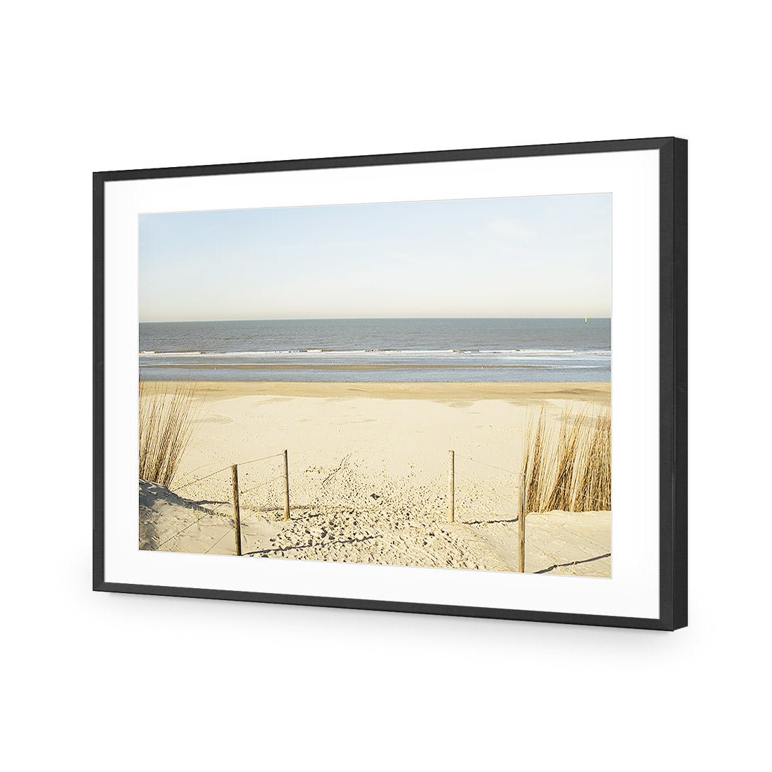 An Empty Beach - Wall Art Designs - 801_AR_H WAD_AP - 030 - MAT_45x30_S - 2538 - BLK