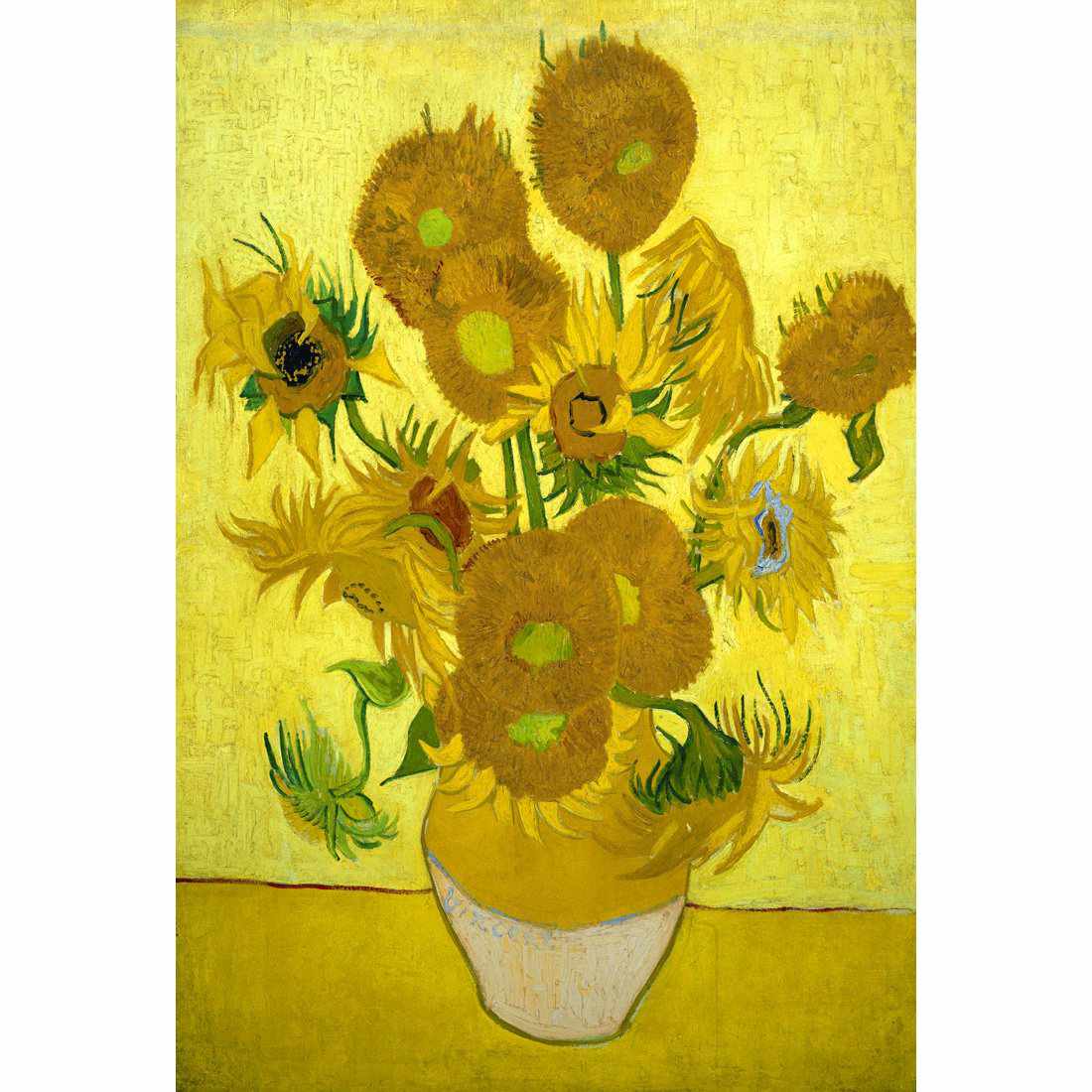 Another Vase Of Sunflowers by Van Gogh Canvas Art - Wall Art Designs - 1050_AR_V WAD_CP - MPY - 260 - M - S - S_45x30_NONE_ART