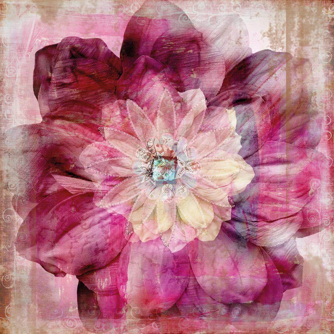 Antique Dream Bloom - Wall Art Designs - 3067_AS_Q WAD_CP - MPY - 260 - M - S - S_37x37_NONE