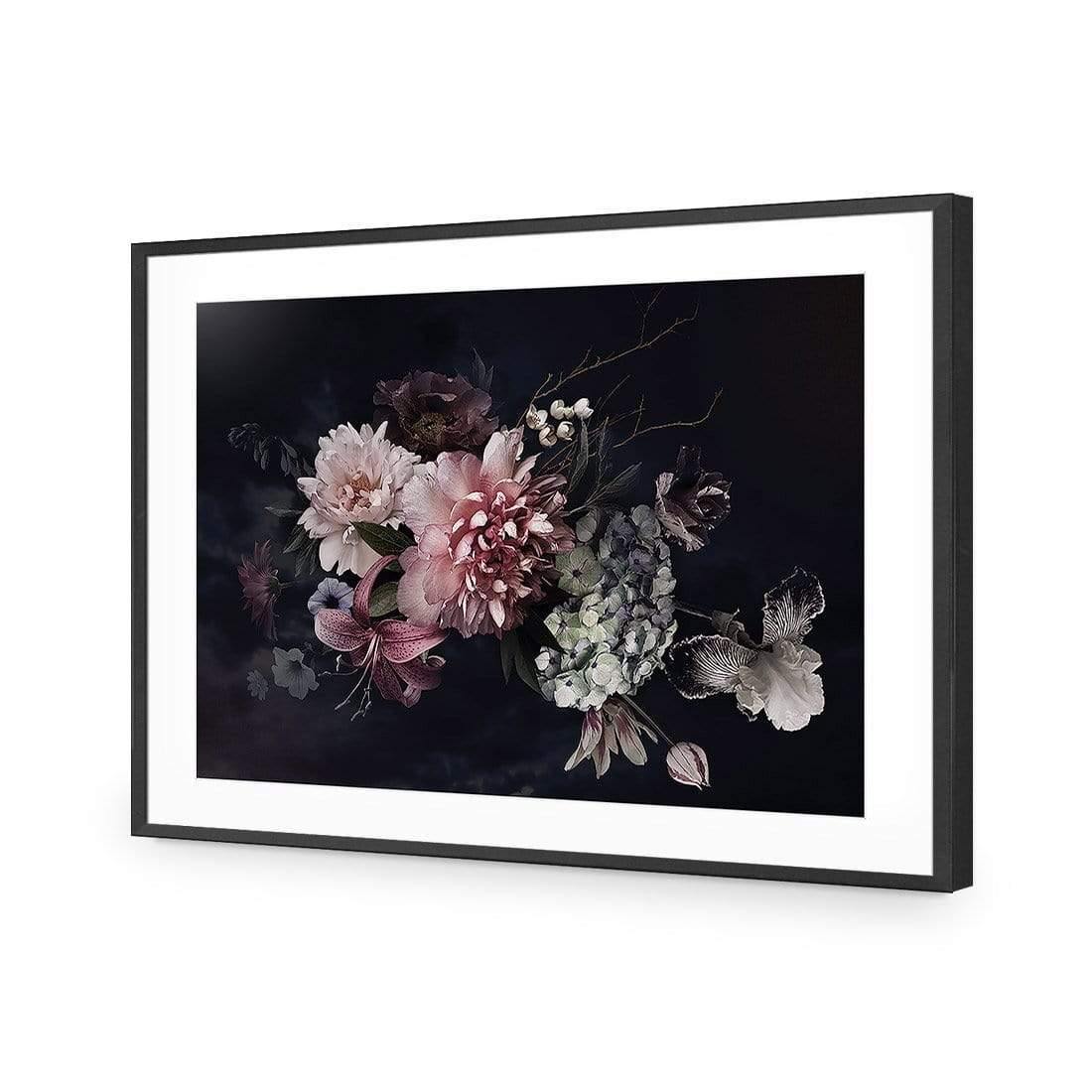 Antique Floral Assemblage II - Wall Art Designs - AU_1011_AR_H CAF_AP - 030 - MAT_45x30_S - 2538 - BLK