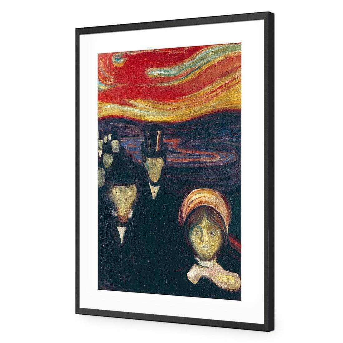 Anxiety by Edvard Munch - Wall Art Designs - 3856_AR_V WAD_AP - 030 - MAT_45x30_S - 2538 - BLK