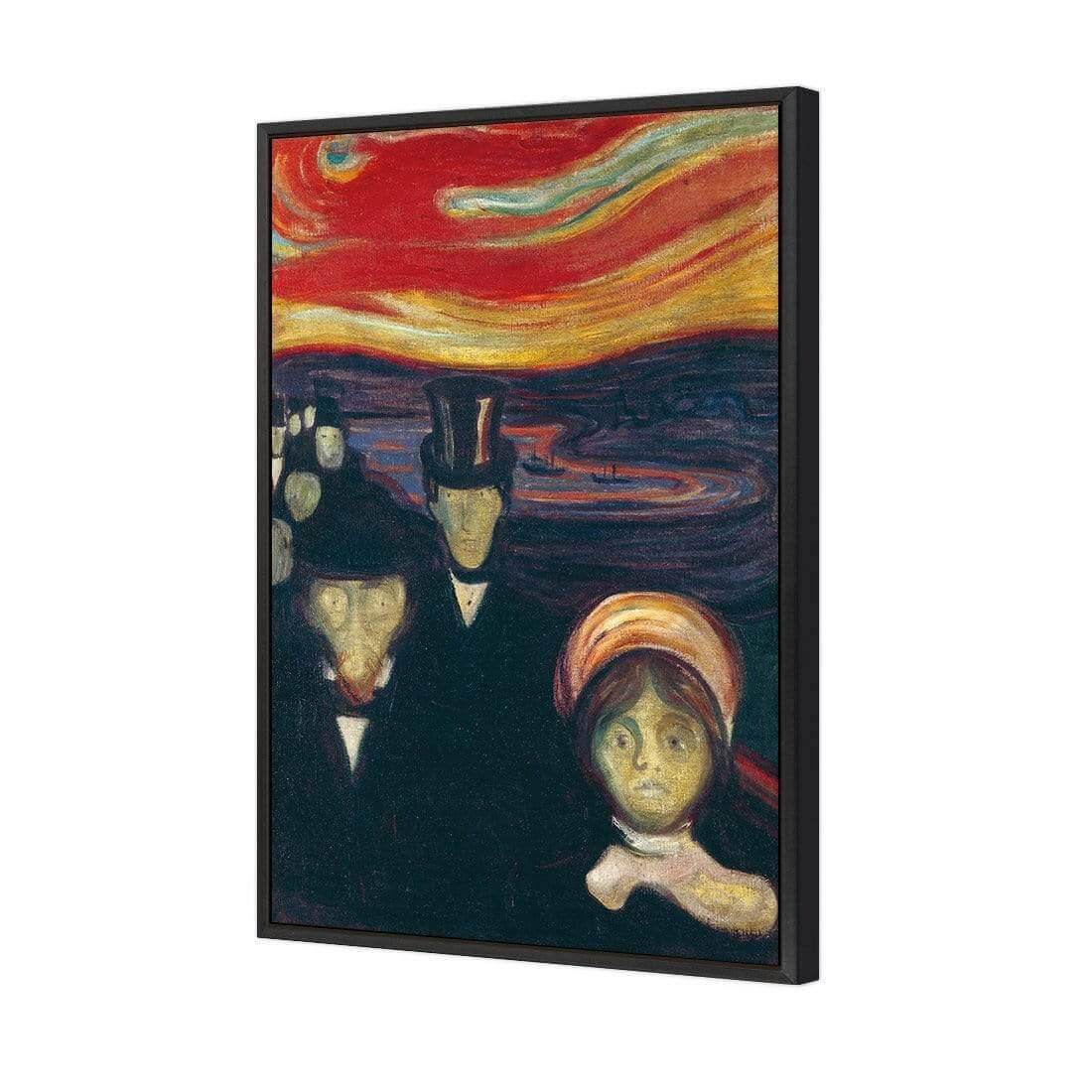 Anxiety by Edvard Munch - Wall Art Designs - 3856_AR_V WAD_CP - MPY - 260 - M - S - S_45x30_S - 1550 - BLK