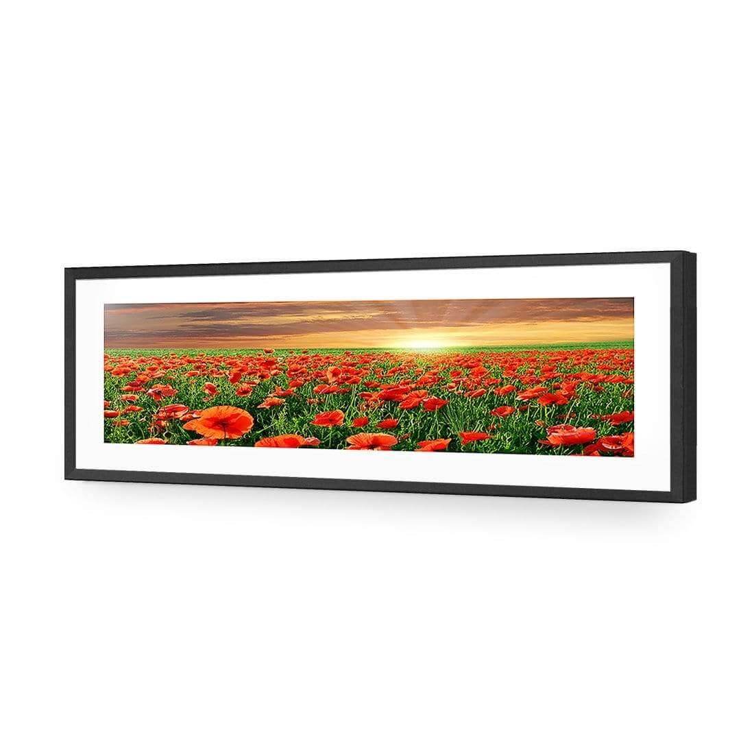 Anzac Poppy Field (long) - Wall Art Designs - 754_AL_H WAD_AP - 030 - MAT_90x30_S - 2538 - BLK