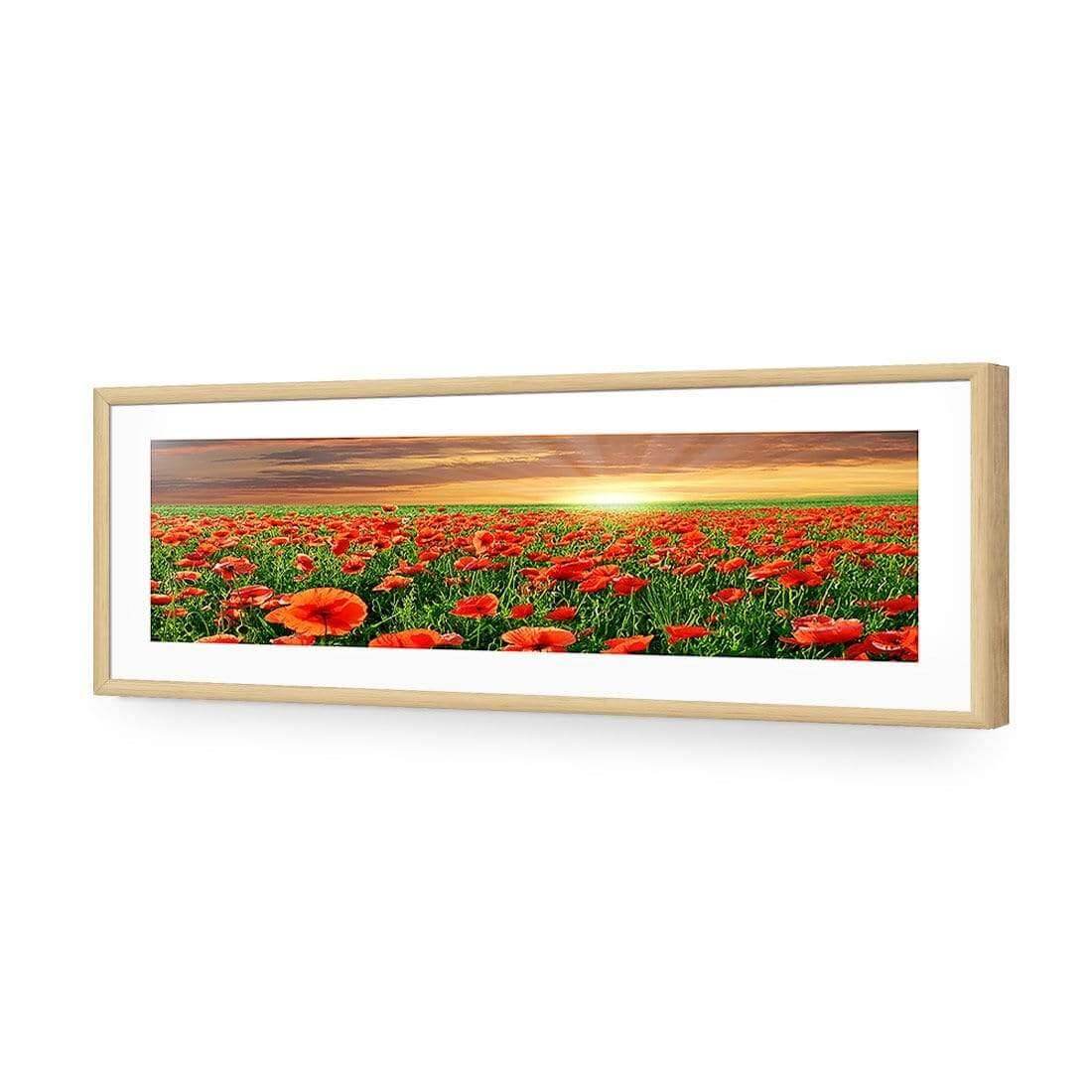 Anzac Poppy Field (long) - Wall Art Designs - 754_AL_H WAD_AP - 030 - MAT_90x30_S - 2538 - OAK