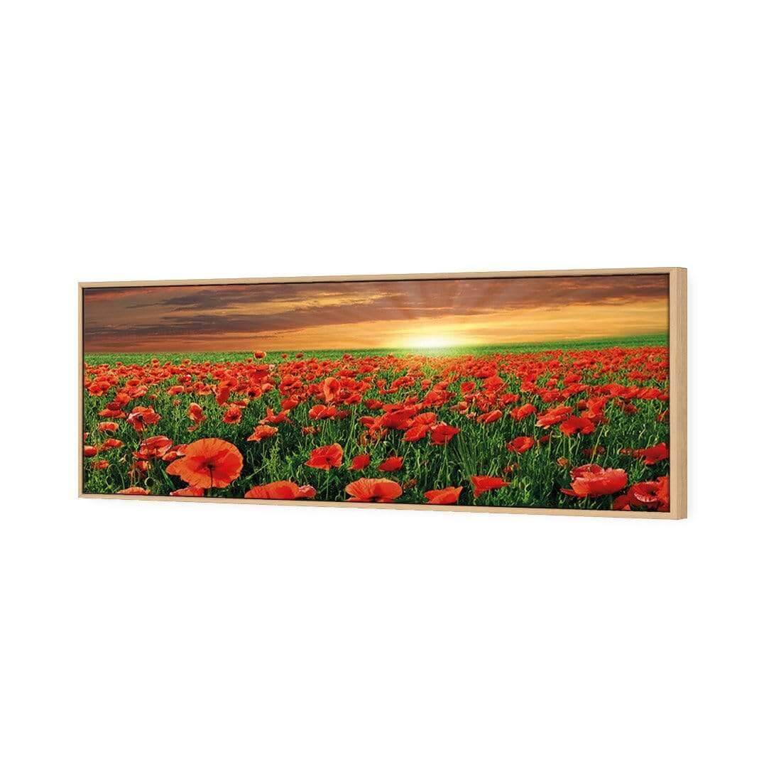 Anzac Poppy Field (long) - Wall Art Designs - 754_AL_H WAD_CP - MPY - 260 - M - S - S_60x20_S - 1550 - OAK