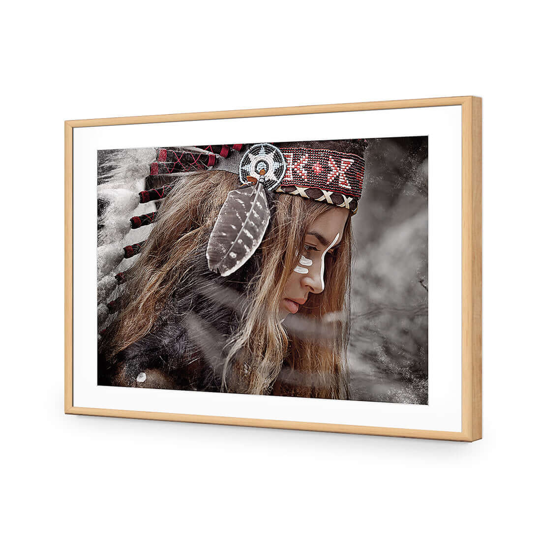 Apache Girl 2 - Wall Art Designs - 4315_AR_H WAD_AP - 030 - MAT_45x30_S - 2538 - OAK