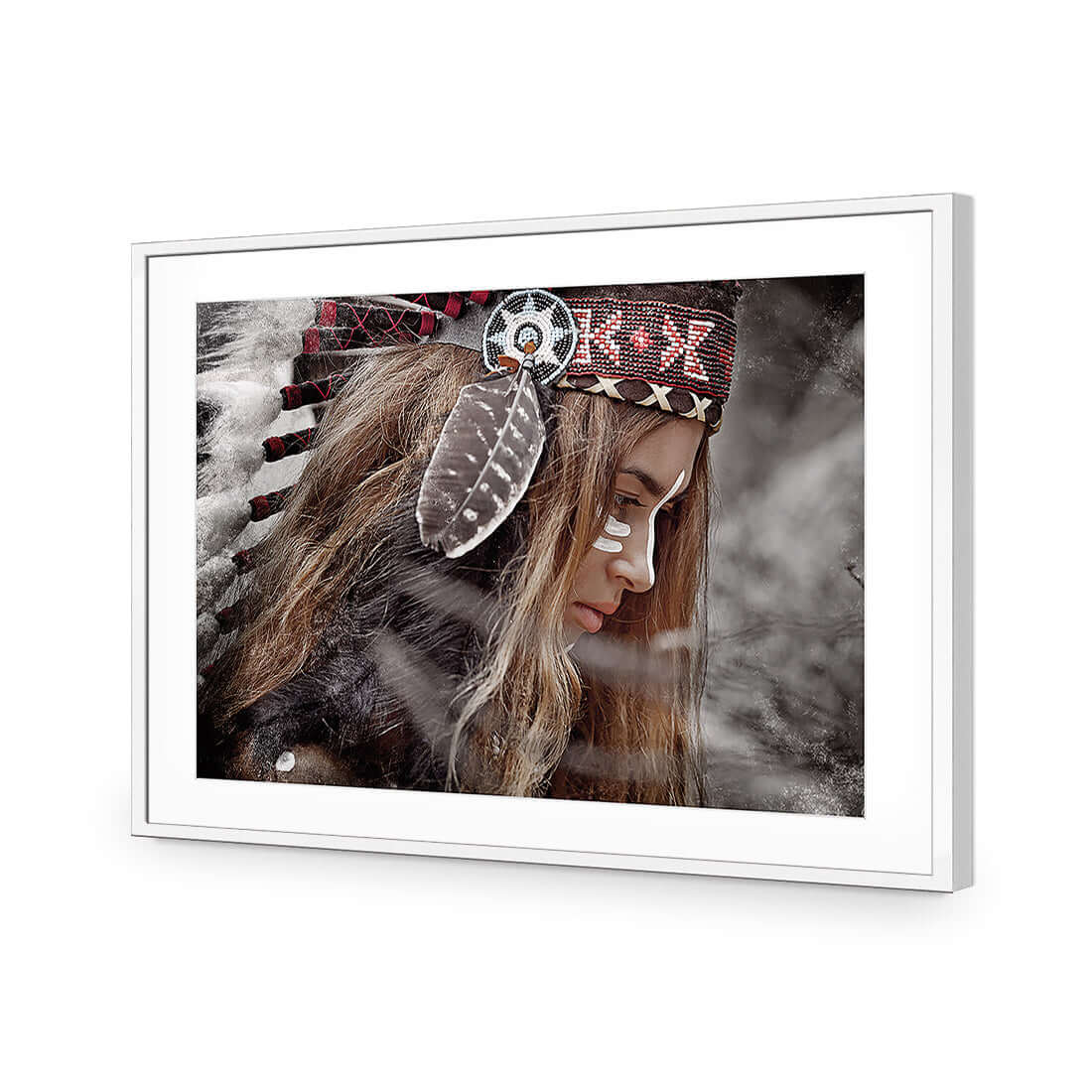 Apache Girl 2 - Wall Art Designs - 4315_AR_H WAD_AP - 030 - MAT_45x30_S - 2538 - WHT