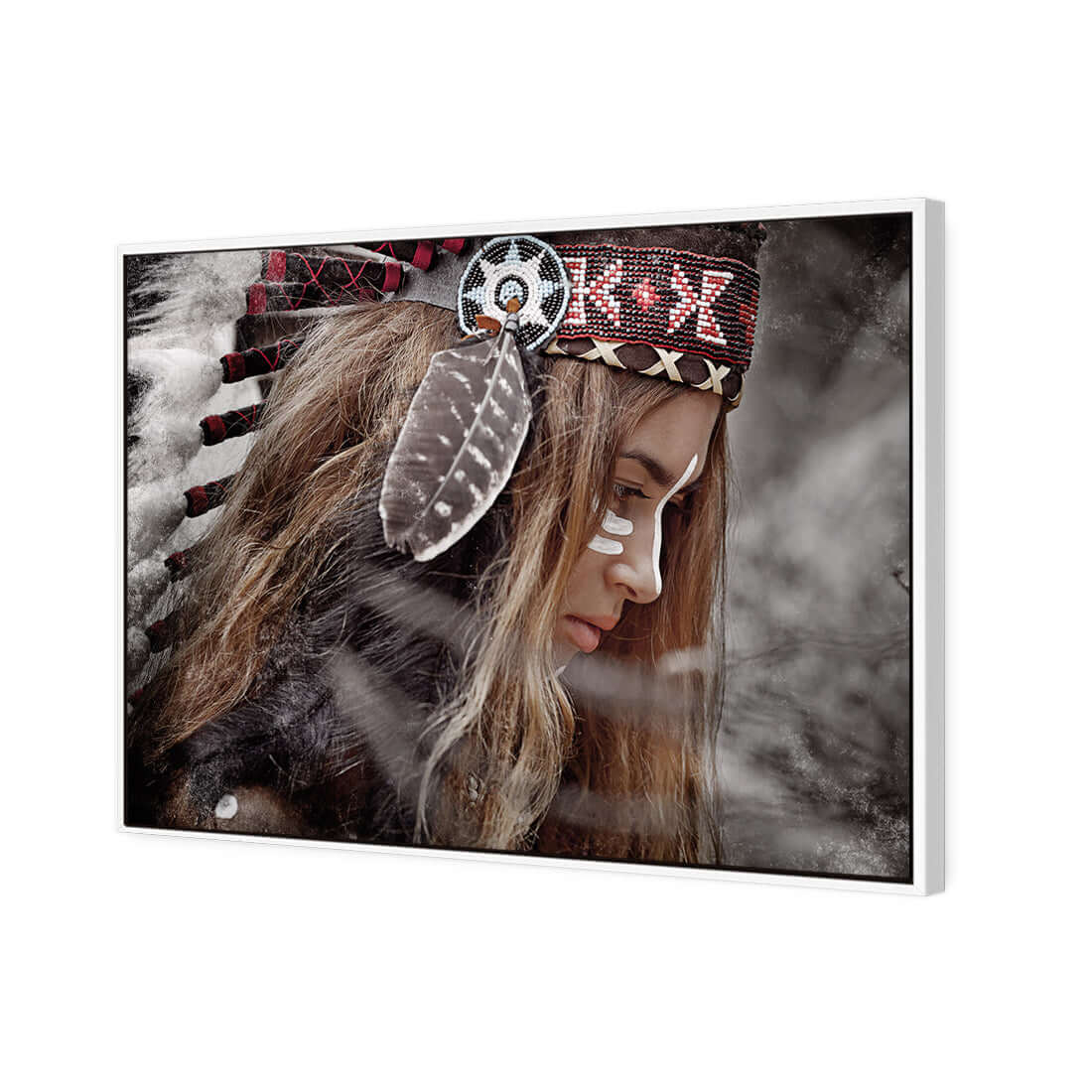 Apache Girl 2 - Wall Art Designs - 4315_AR_H WAD_CP - MPY - 260 - M - S - S_45x30_S - 1550 - WHT