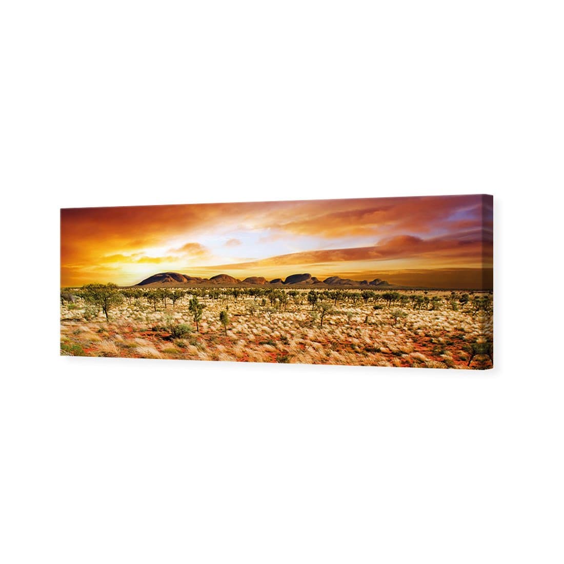 Australian Outback Sunset Canvas Art - Wall Art Designs - 1452_AL_H WAD_CP - MPY - 260 - M - S - S_60x20_NONE