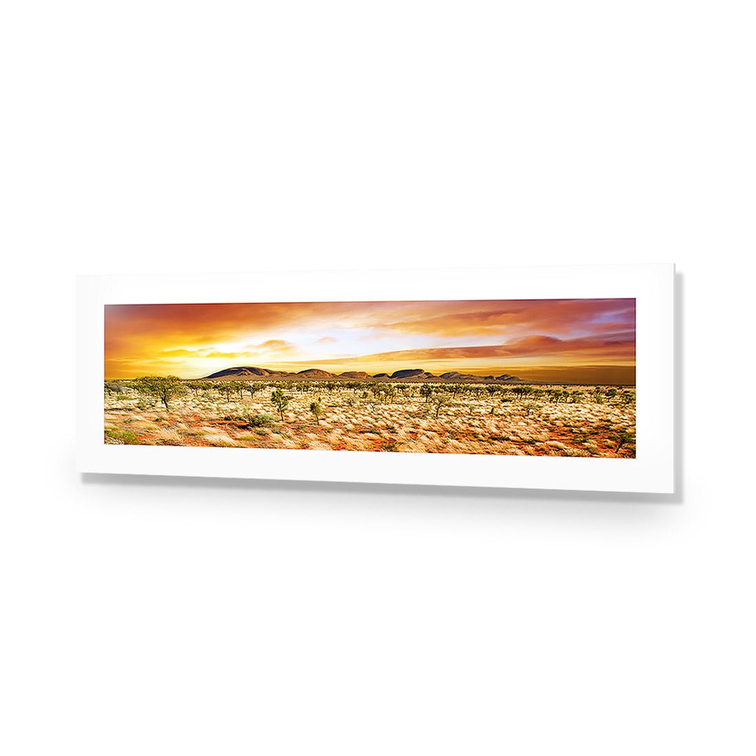 Australian Outback Sunset, Long Acrylic Glass Art - Wall Art Designs - 1452_AL_H WAD_AP - 030 - MAT_60x20_NONE