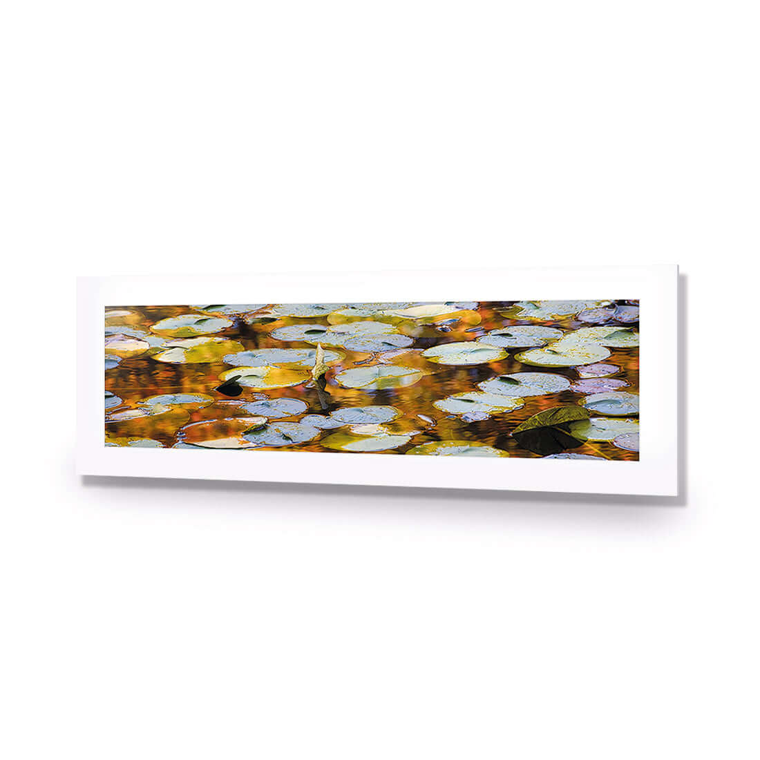 Autumn Lilypads (Long) - Wall Art Designs - 3041_AL_H WAD_AP - 030 - MAT_90x30_NONE