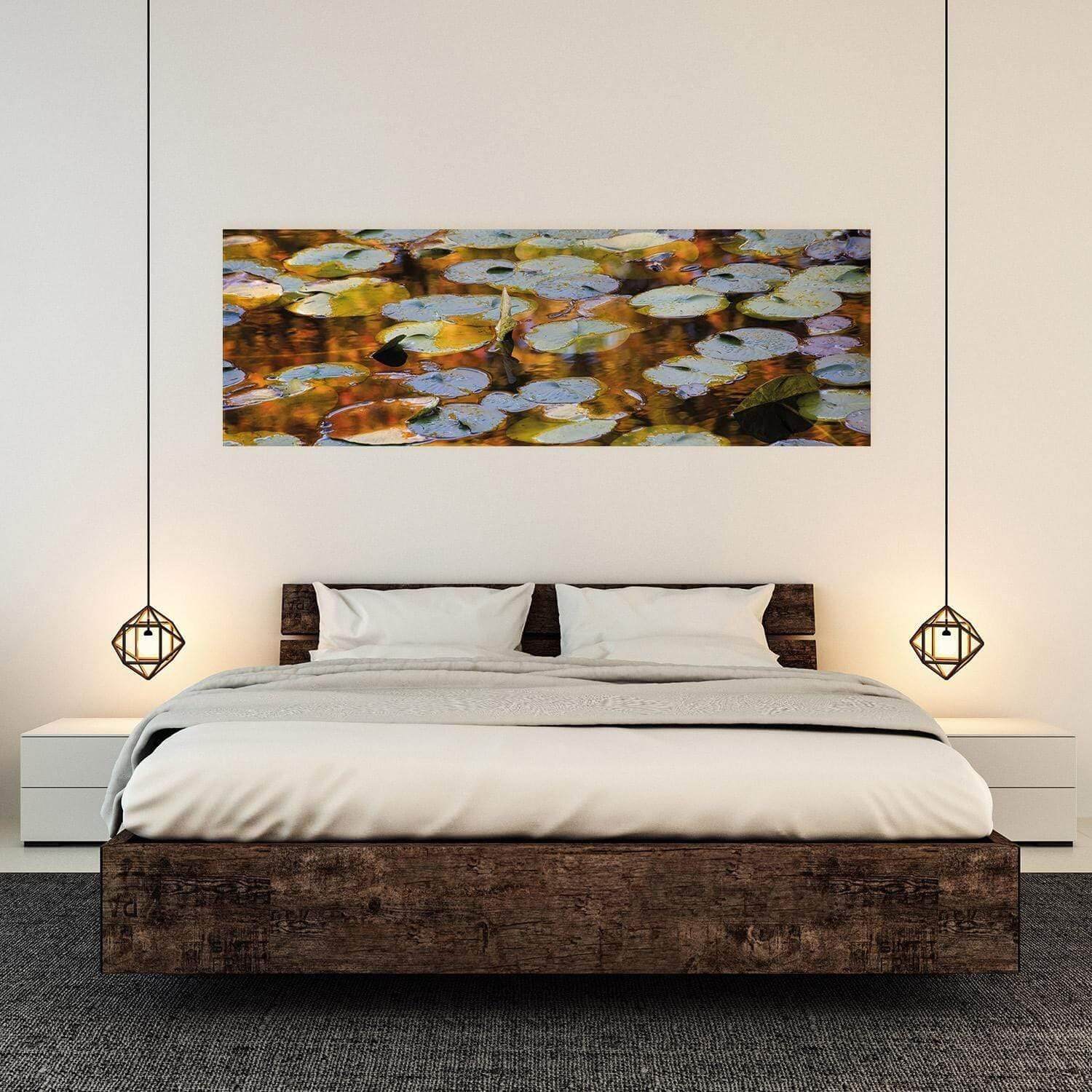 Autumn Lilypads (Long) - Wall Art Designs - 3041_AL_H WAD_CP - MPY - 260 - M - S - S_60x20_NONE