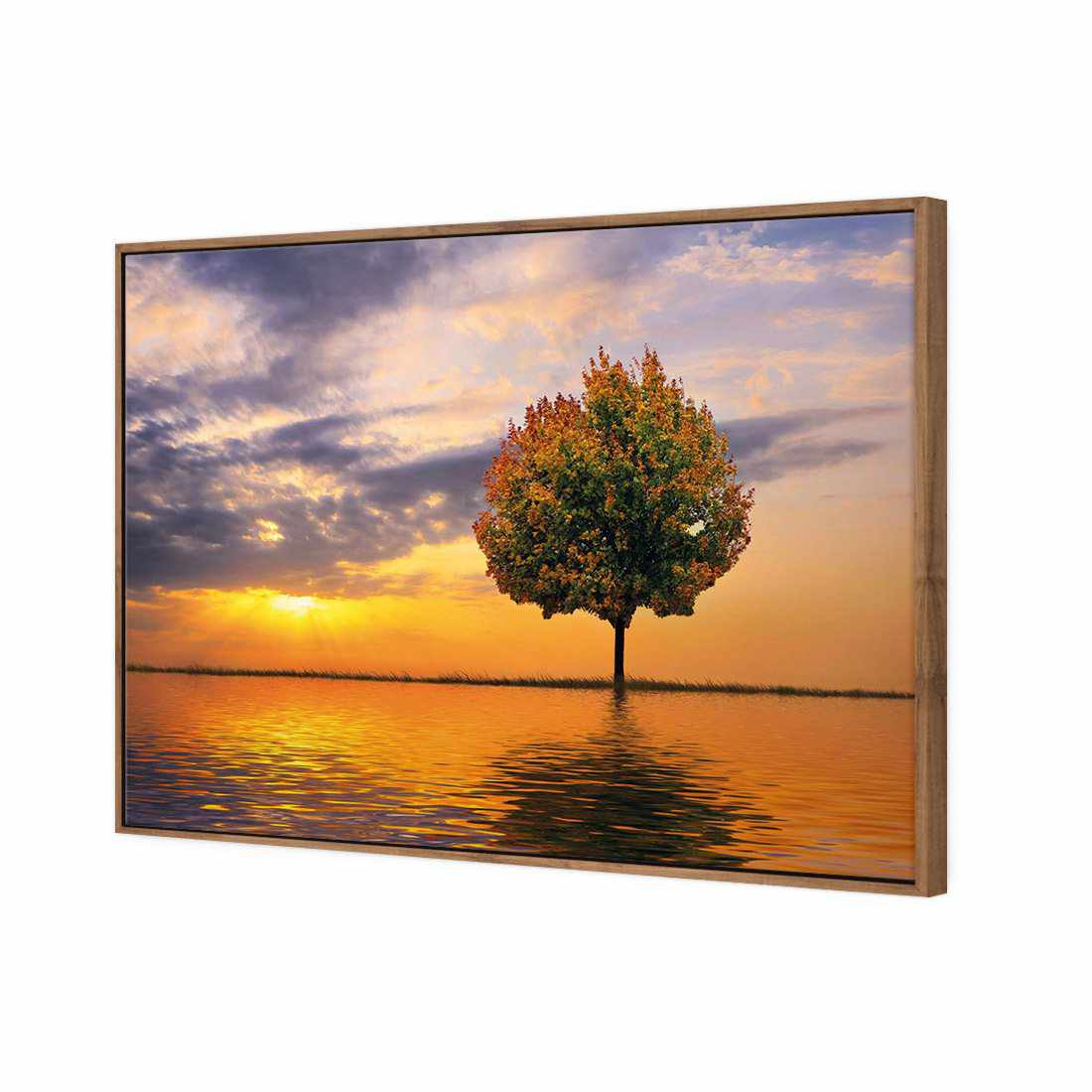 Autumn Reflection | Standard Canvas | Floating Frame | Natural