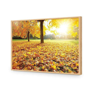 Autumn Sunshine | Classic Acrylic | Flat Frame No Border | Oak