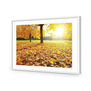 Autumn Sunshine | Classic Acrylic | Flat Frame With Border | White