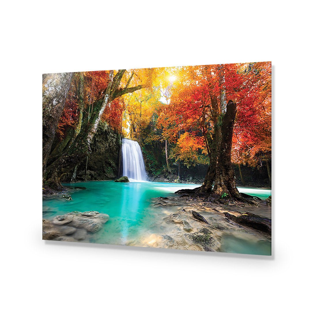 Autumn Waterfall Magic Acrylic Glass Art - Wall Art Designs - 3237_AR_H WAD_AP - 030 - EDG_45x30_NONE