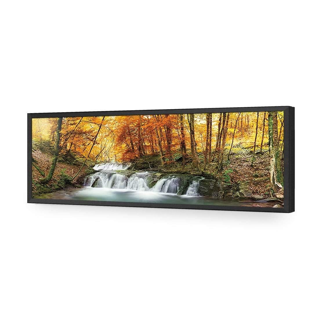 Autumn Waterfalls (long) - Wall Art Designs - 2002_AL_H CAF_AP - 030 - EDG_90x30_S - 2538 - BLK