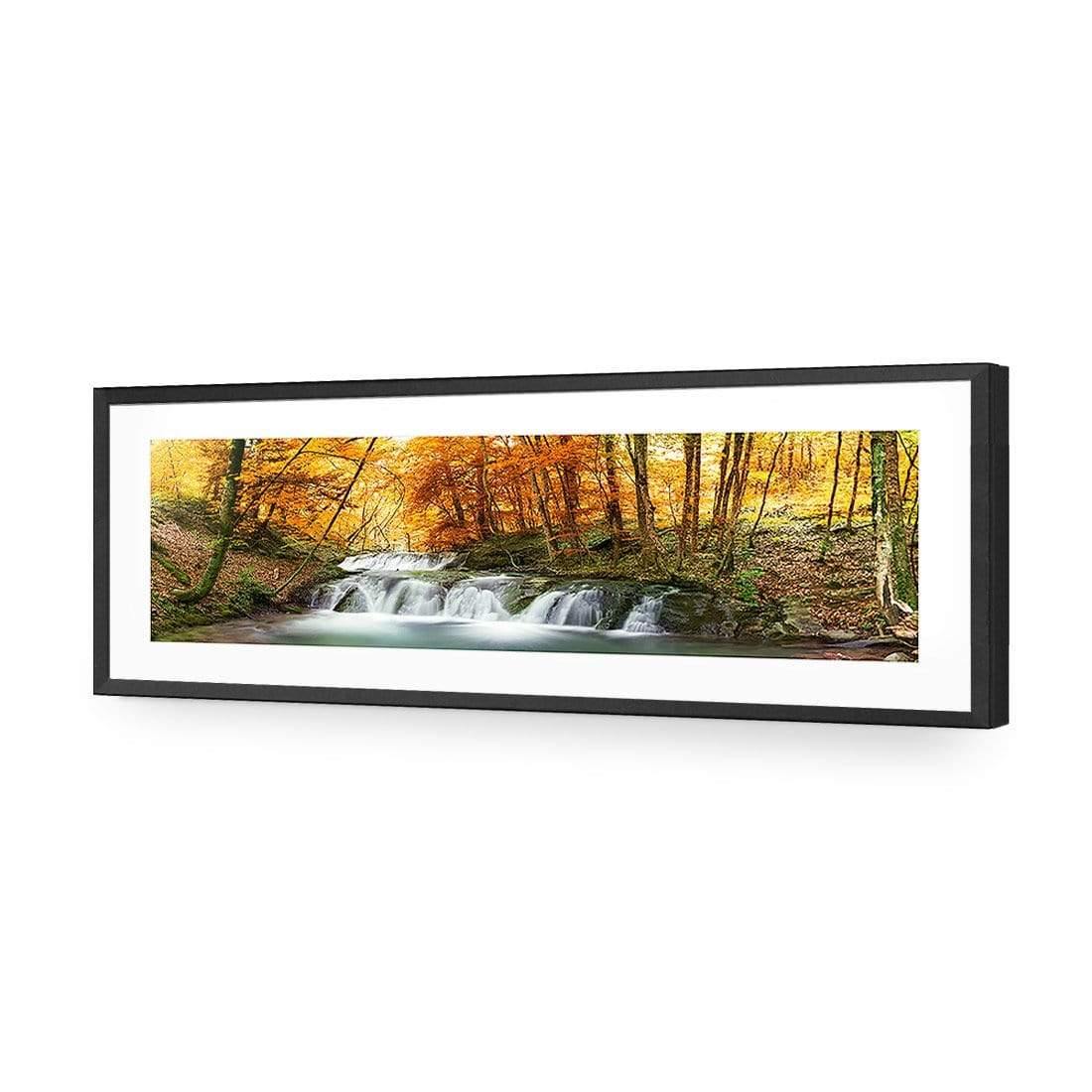 Autumn Waterfalls (long) - Wall Art Designs - 2002_AL_H CAF_AP - 030 - MAT_90x30_S - 2538 - BLK