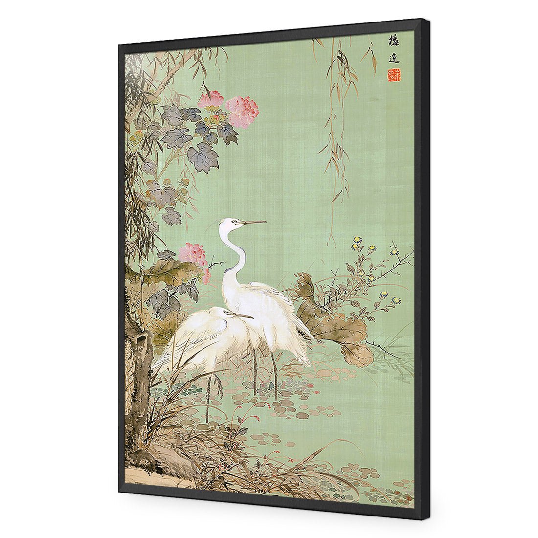 Avian Chinoiserie 2 - Wall Art Designs - 4013_AR_V CAF_AP - 030 - EDG_45x30_S - 2538 - BLK