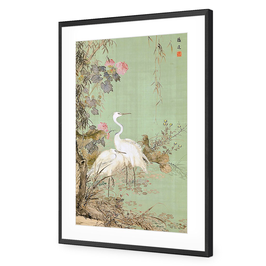 Avian Chinoiserie 2 - Wall Art Designs - 4013_AR_V CAF_AP - 030 - MAT_45x30_S - 2538 - BLK