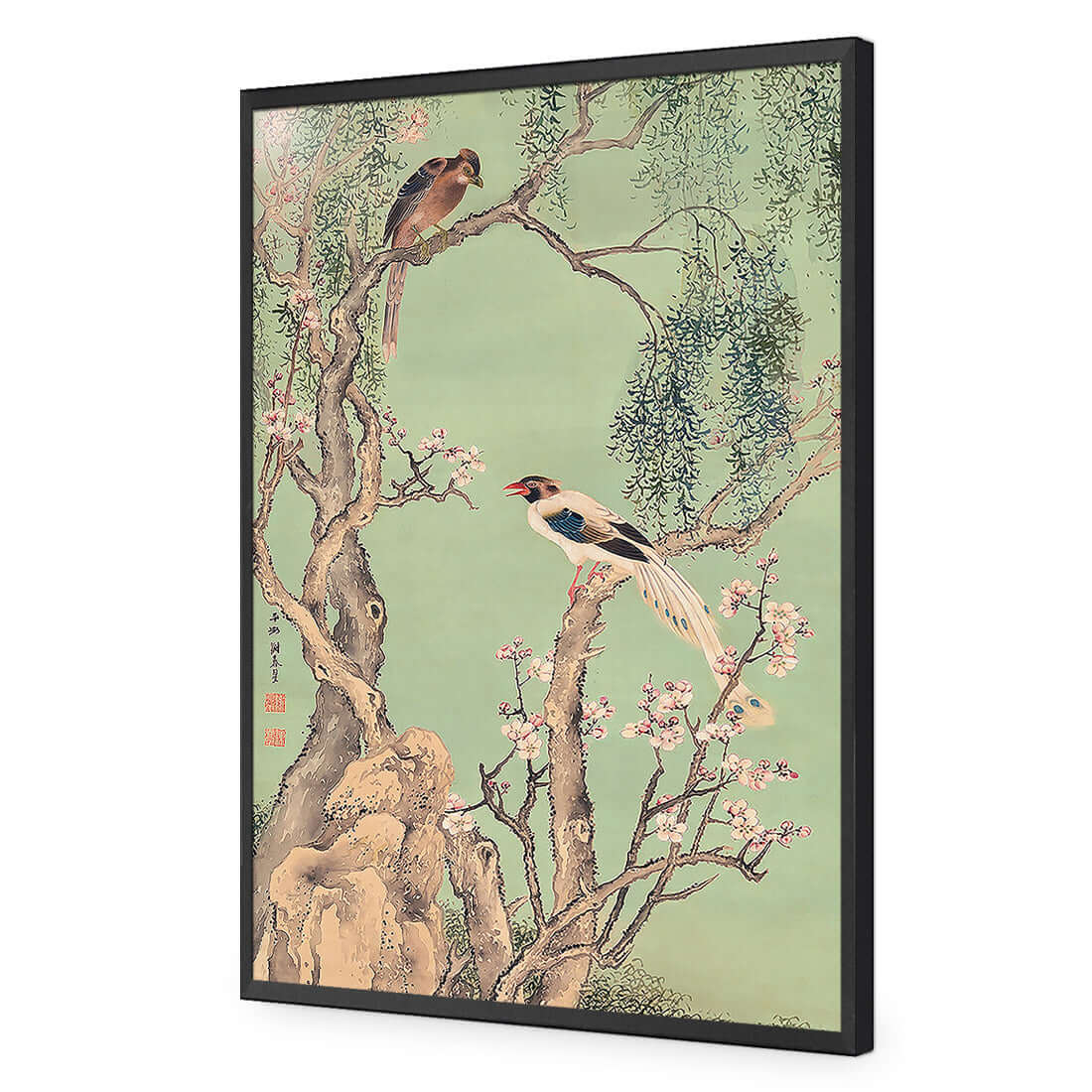 Avian Chinoiserie 3 - Wall Art Designs - 4014_AR_V WAD_AP - 030 - EDG_45x30_S - 2538 - BLK