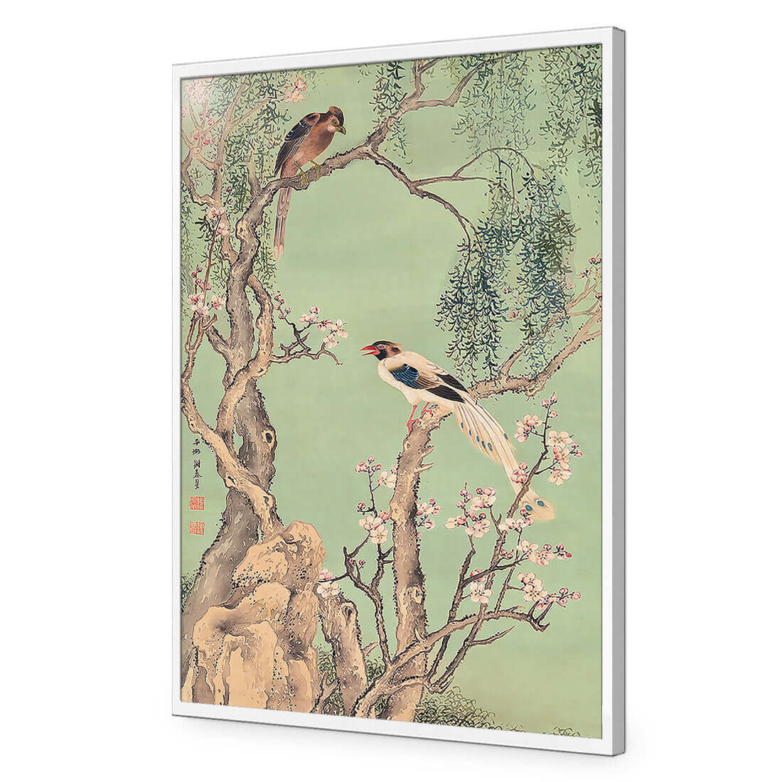 Avian Chinoiserie 3 - Wall Art Designs - 4014_AR_V WAD_AP - 030 - EDG_45x30_S - 2538 - WHT