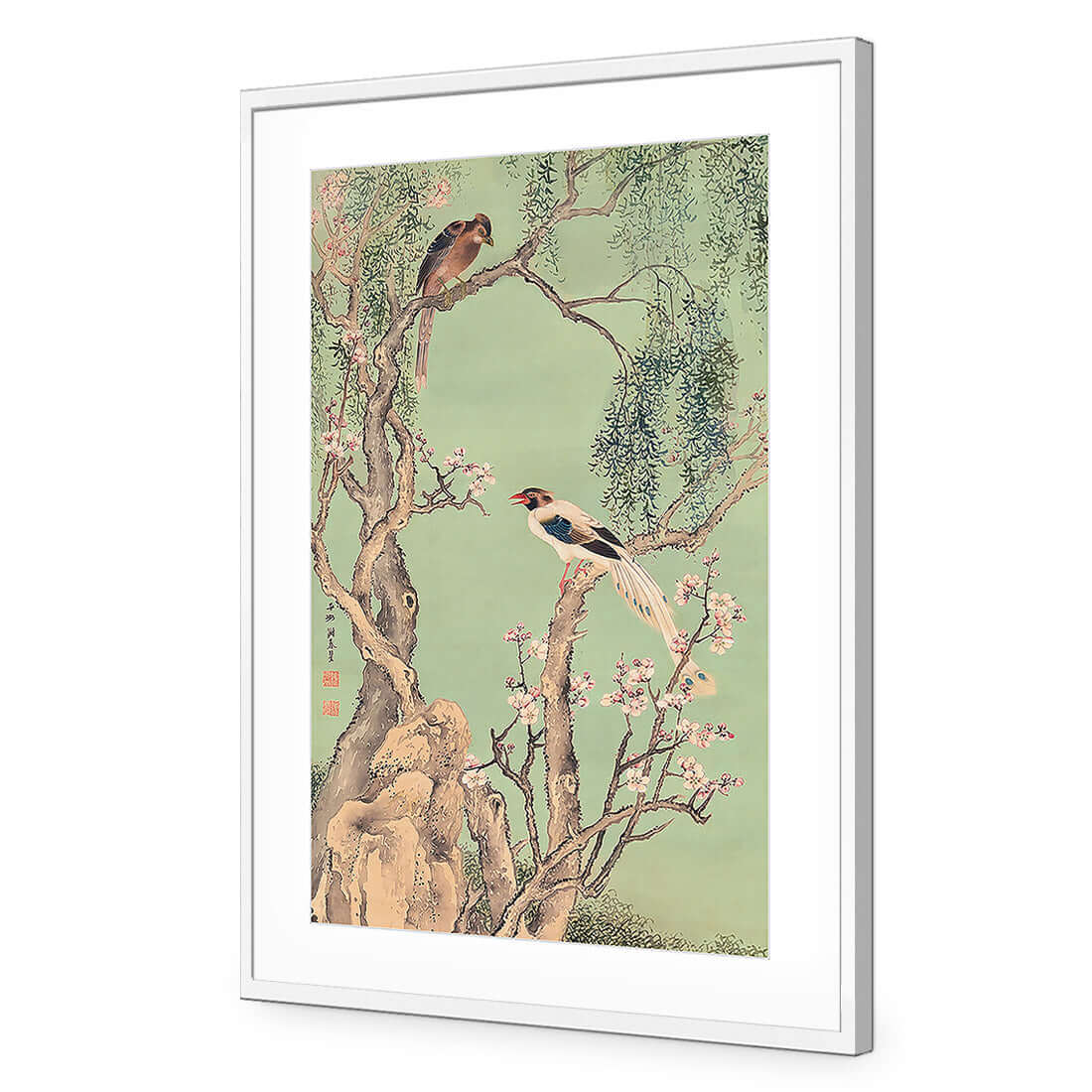 Avian Chinoiserie 3 - Wall Art Designs - 4014_AR_V WAD_AP - 030 - MAT_45x30_S - 2538 - WHT