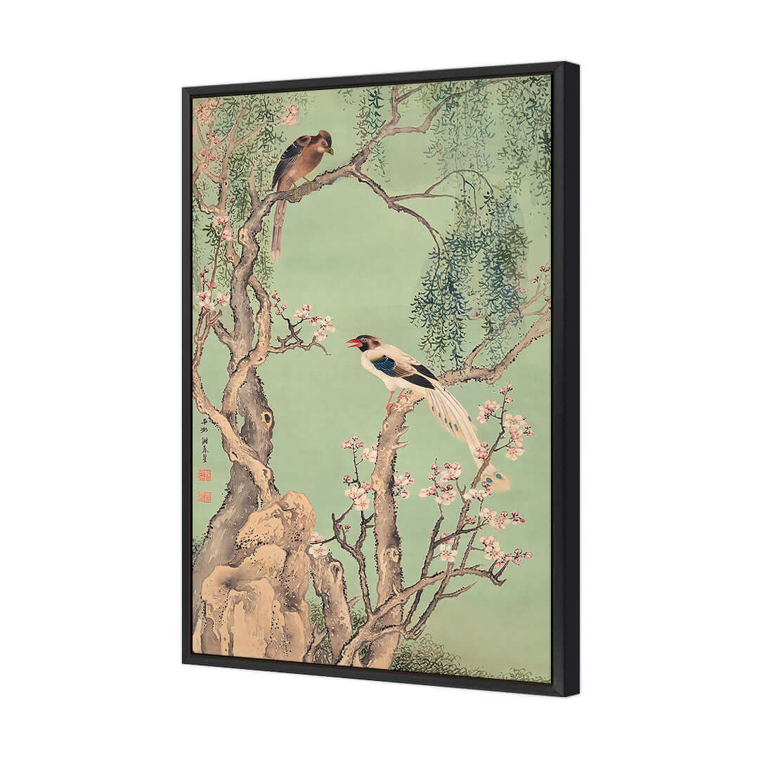 Avian Chinoiserie 3 - Wall Art Designs - 4014_AR_V WAD_CP - MPY - 260 - M - S - S_45x30_S - 1550 - BLK