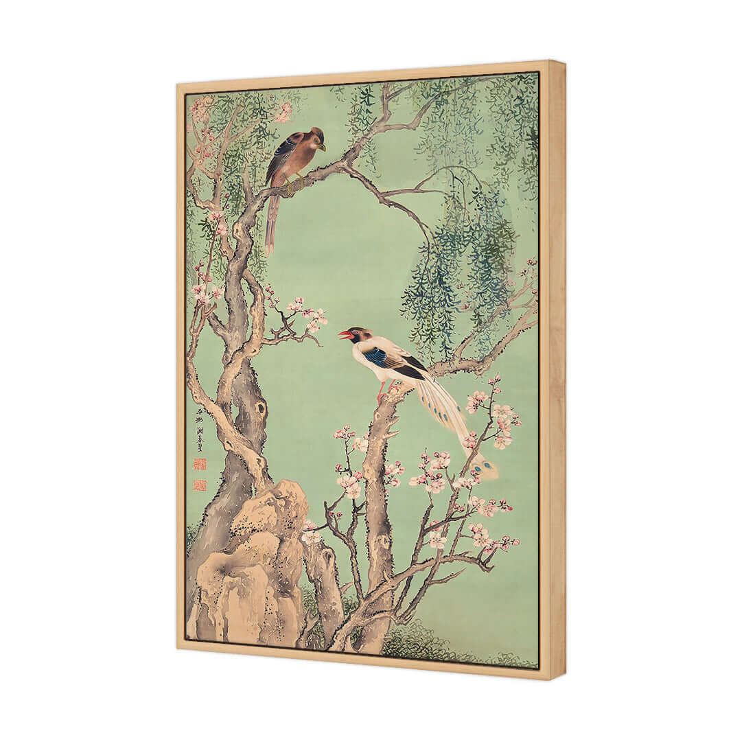 Avian Chinoiserie 3 - Wall Art Designs - 4014_AR_V WAD_CP - MPY - 260 - M - S - S_45x30_S - 1550 - OAK