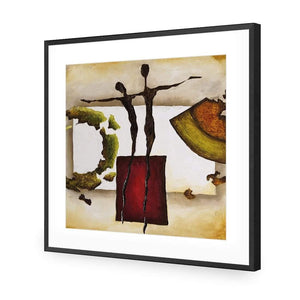 Balancing Puzzle (Square) - Wall Art Designs - 2562_AS_Q WAD_AP - 030 - MAT_37x37_S - 2538 - BLK