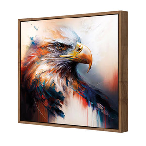 Bald Eagle | Classic Canvas | Floating Frame | Natural