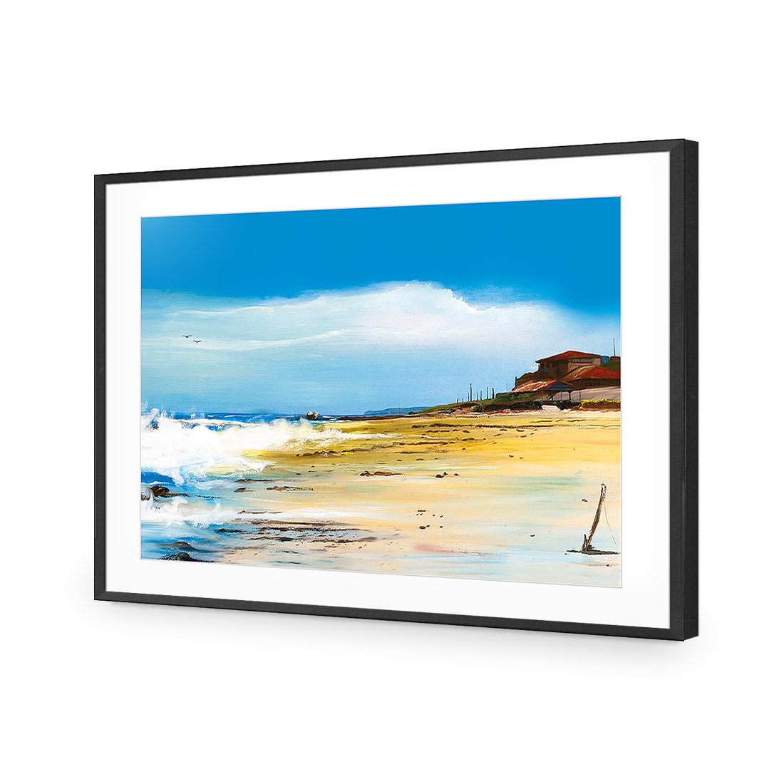 Bar Beach South - Wall Art Designs - 196_AR_H WAD_AP - 030 - MAT_45x30_S - 2538 - BLK