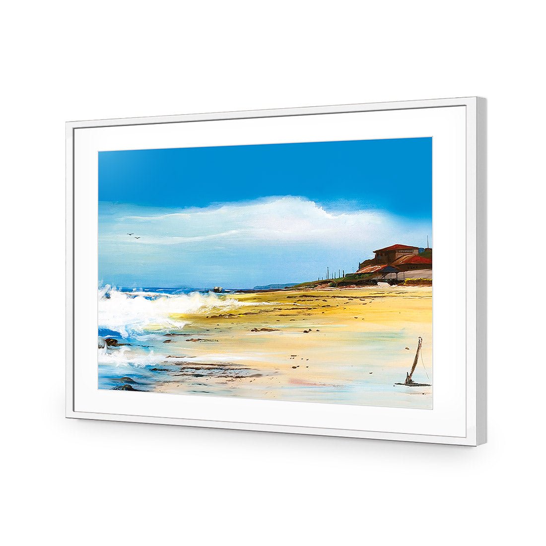 Bar Beach South - Wall Art Designs - 196_AR_H WAD_AP - 030 - MAT_45x30_S - 2538 - WHT