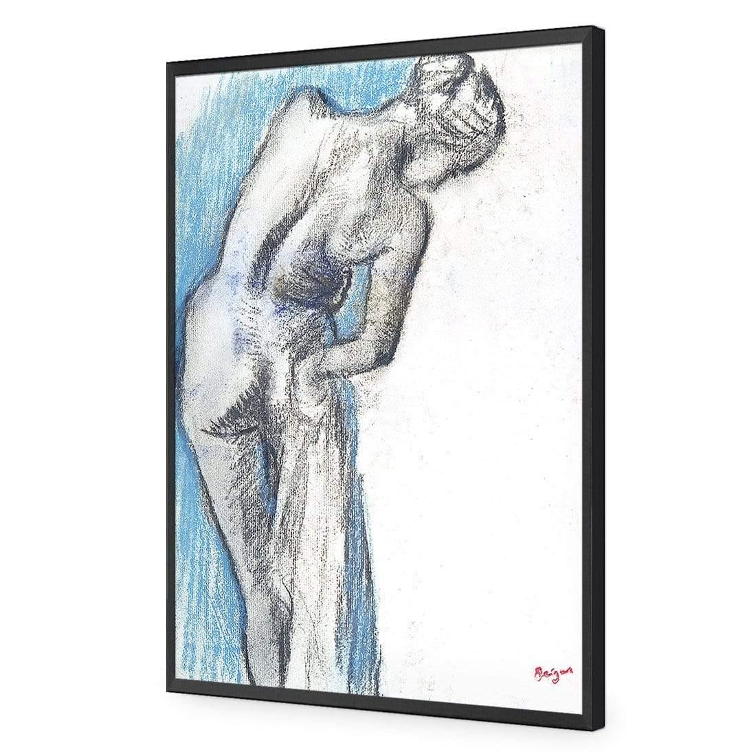 Bathing Nude Blue By Edgar Degas - Wall Art Designs - 3298_AR_V WAD_AP - 030 - EDG_45x30_S - 2538 - BLK