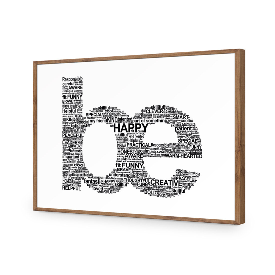 Be Everything, White - Wall Art Designs - 1904_BR_H WAD_AP - 030 - EDG_45x30_S - 2538 - NAT